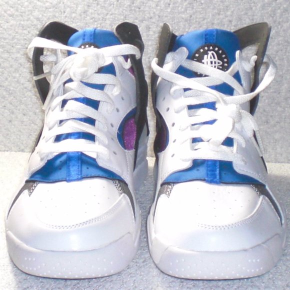 Nike Air Flight Huarache PRM QS White Black Lyon Blue Berry (686203-100) s10.5 main image 9